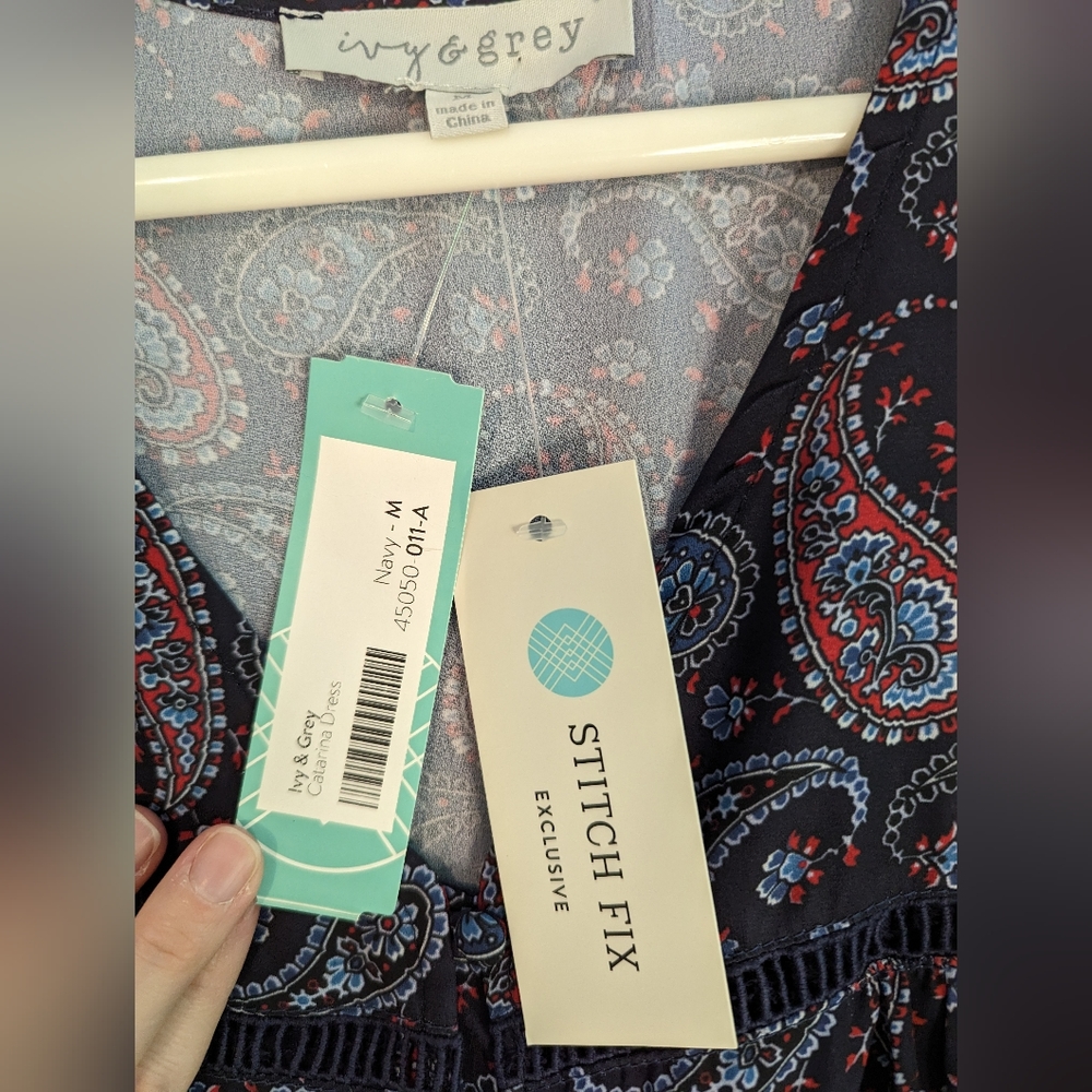 NWT | Ivy & Grey | Catarina Dress | Blue | M - Picture 6 of 8